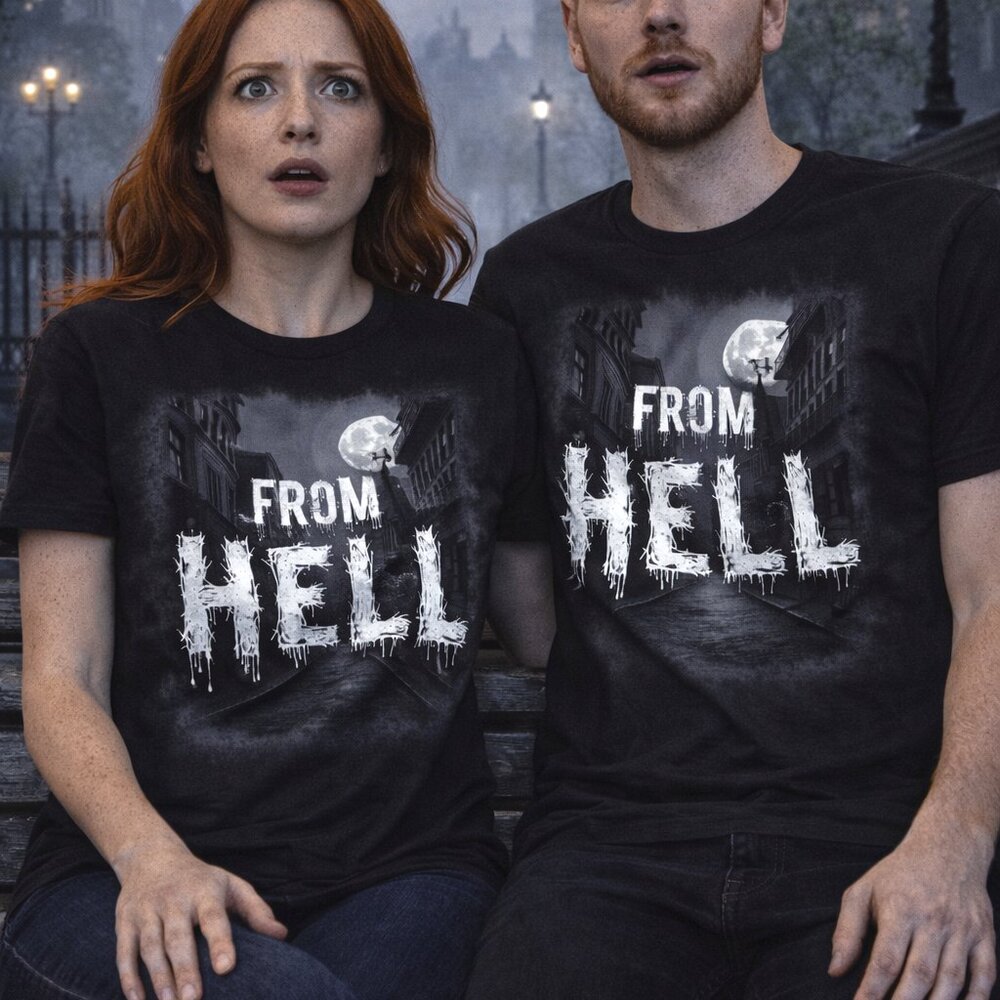 From Hell Gothic True Crime Inspired, Jack the Ripper, Unisex T-shirt, Softstyle